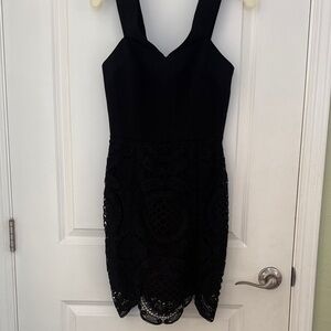 Adelyn Rae Black Lace Mini Dress